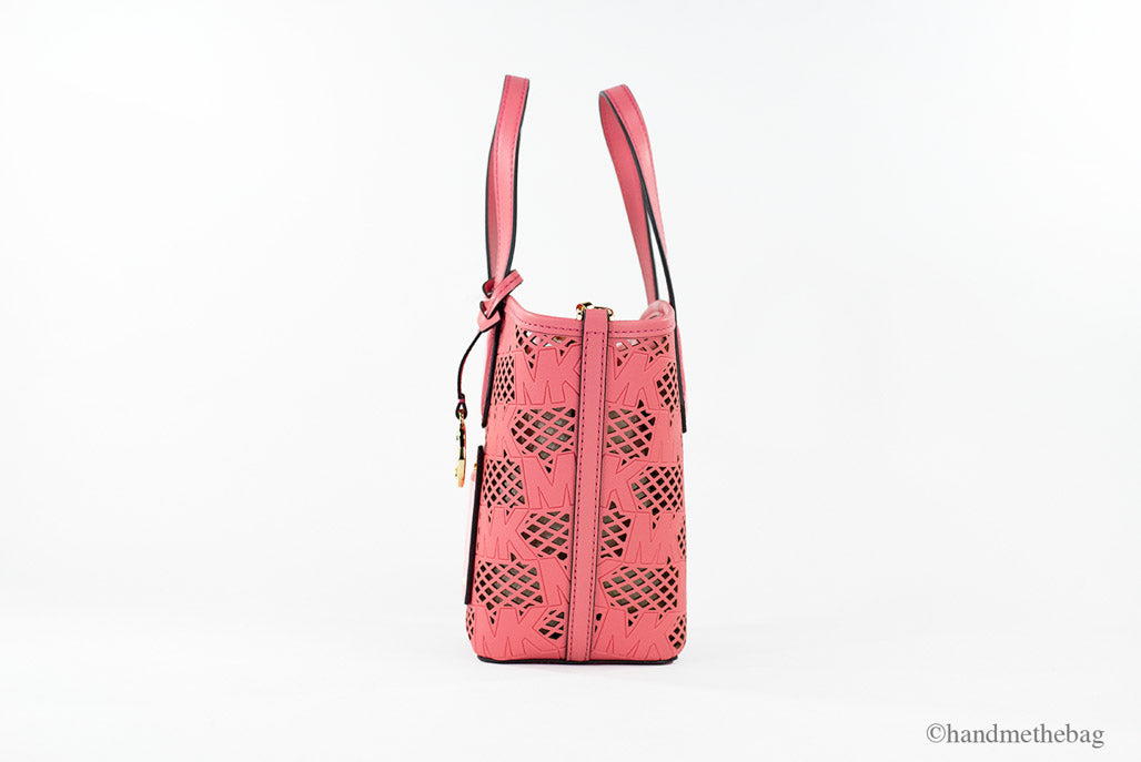 Michael Kors Kimber Small Tea Rose Vegan 2-in-1 Zip Tote