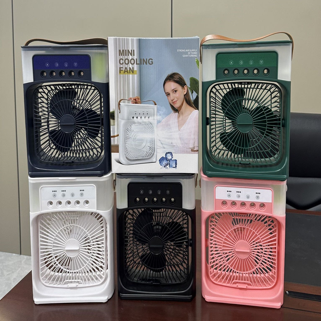 Portable 3-in-1 Air Cooler Fan – Mini AC for Room, Office & Car | Fast Cooling + Humidifier