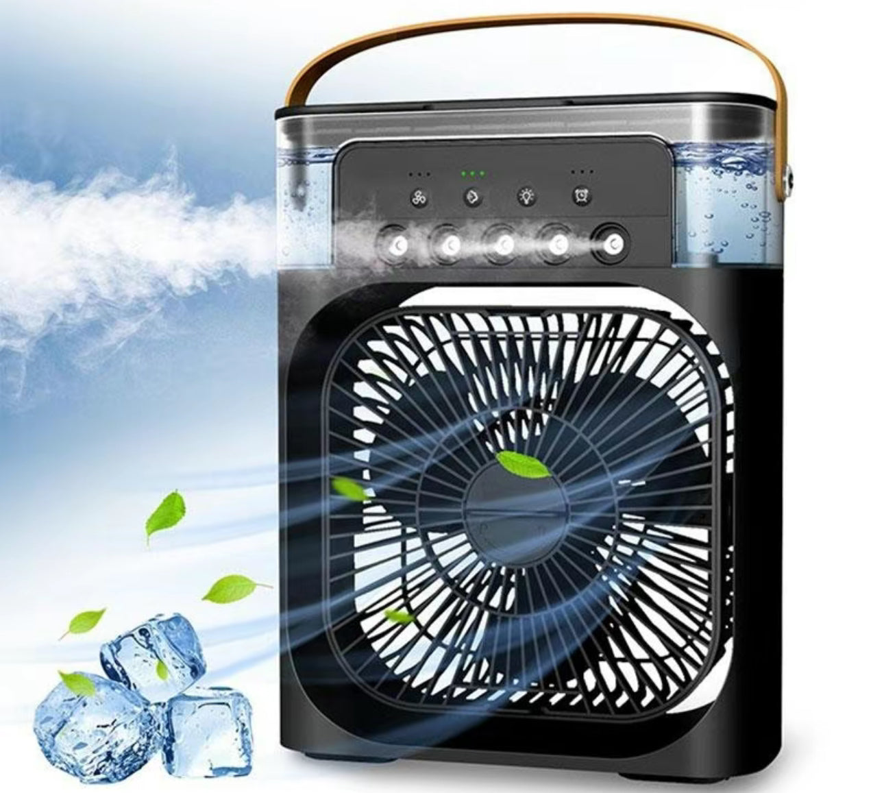 Portable 3-in-1 Air Cooler Fan – Mini AC for Room, Office & Car | Fast Cooling + Humidifier