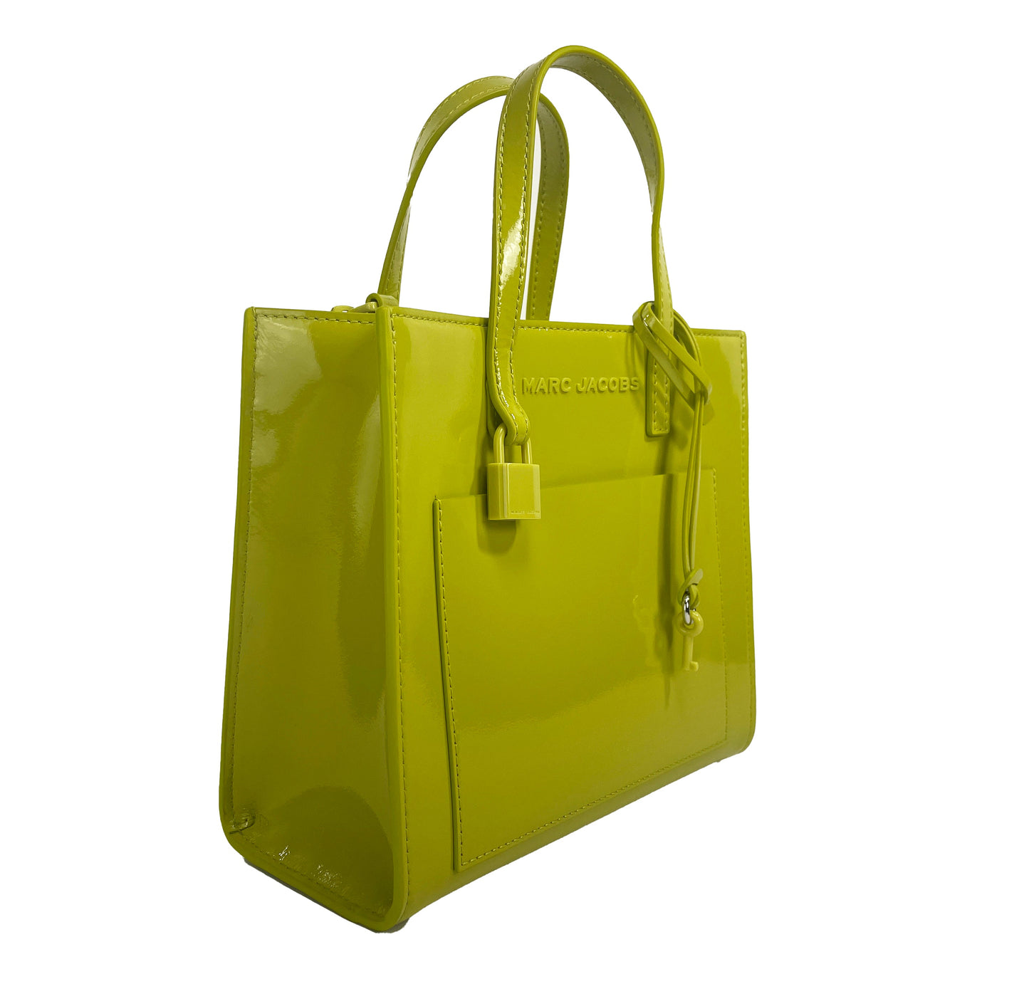 Mini Grind Patent Leather Crossbody Tote Bag