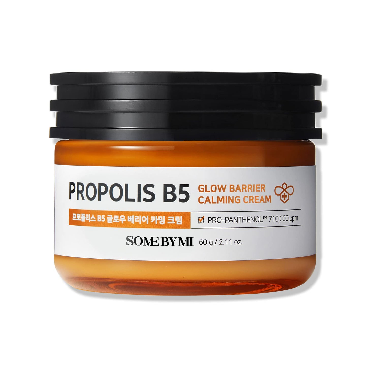 SOME BY MI Propolis B5 Glow Barrier Calming Cream - 2.02Oz 60ml - Made from Propolis and Panthenol for Glass Skin - Strengthen Skin Barrier with Daily Skin Brightening Moisturizer - Korean Skin Care