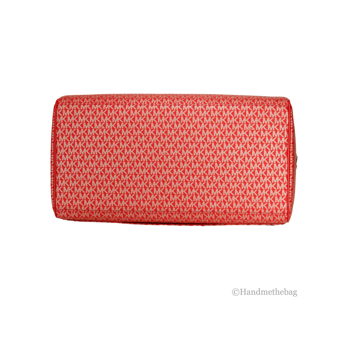 Michael Kors Travel XL Bright Red Top Zip Duffle Bag