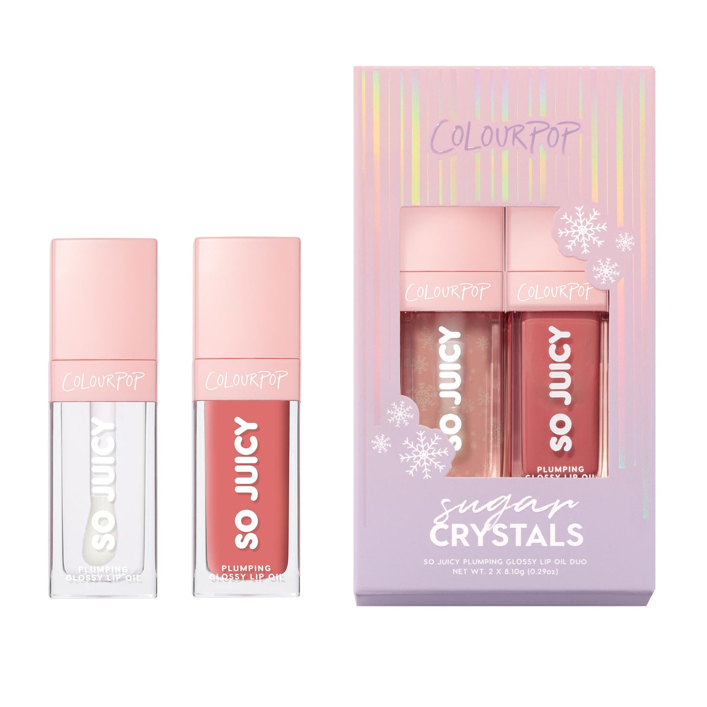 Sugar Crystals So Juicy Plumping Glossy Lip Oil Duo (2 Count)