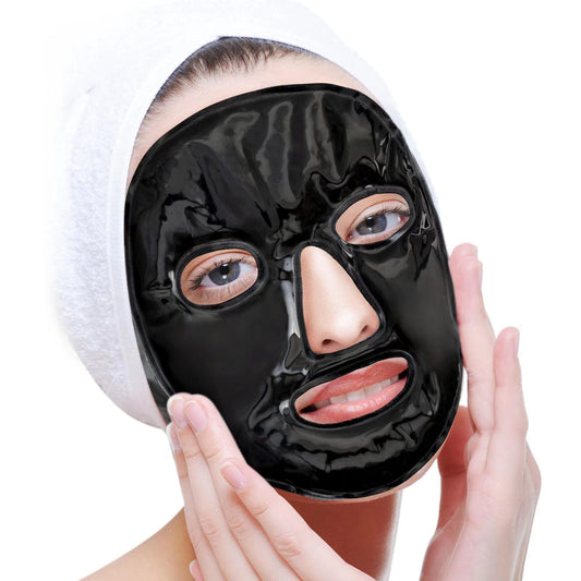 Cooling Face Mask lce Face Mask Gel Beads Hot Cold Compress Pack Frozen Face Masks for SleepingPressurePuffinessHeadaches